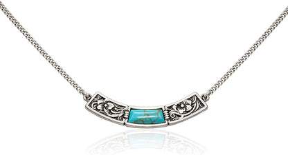 Wrangler Couture Turquoise Jewelry for Women, Western Jewelry Necklace | 14K Gold & Silver Plating, Silver Jewelry Necklace, Country Jewelry with Gift Box