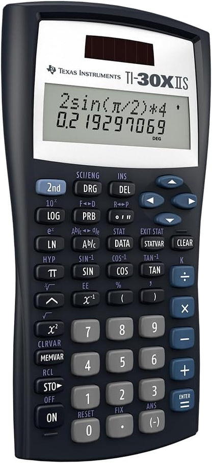 TI-30XIIS Scientific Calculator, Black