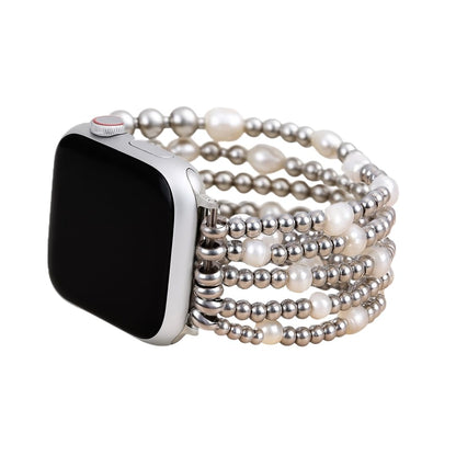 Cape Diablo Handmade Gemstone Watch Band for Women Compatible with Apple Watch 38mm 40mm 41mm 42mm 44mm 45mm, Boho Stretchable Strap Fits for iWatch Series 11/10/9/8/7/6/5/4/3/2/1 SE 3/2/1