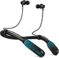Lecefty Neckband Bluetooth Headphones, 200H Extra Long Playtime Wireless Stereo Neckband Earbuds with Microphone, Waterproof Balanced Armature Drivers in Ear Headset for Sports/Workout (Cyan Green)