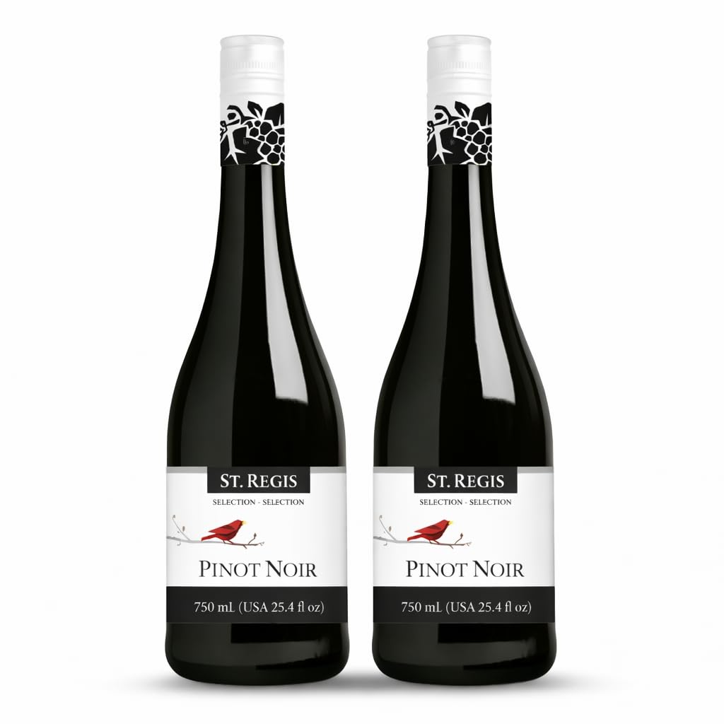 ST. REGIS Non-Alcoholic Cabernet Sauvignon, 25.4 Fl Oz (2 Pack) - Low Calorie, Low Sugar - Fruity & Spicy Rich Flavor from Spain