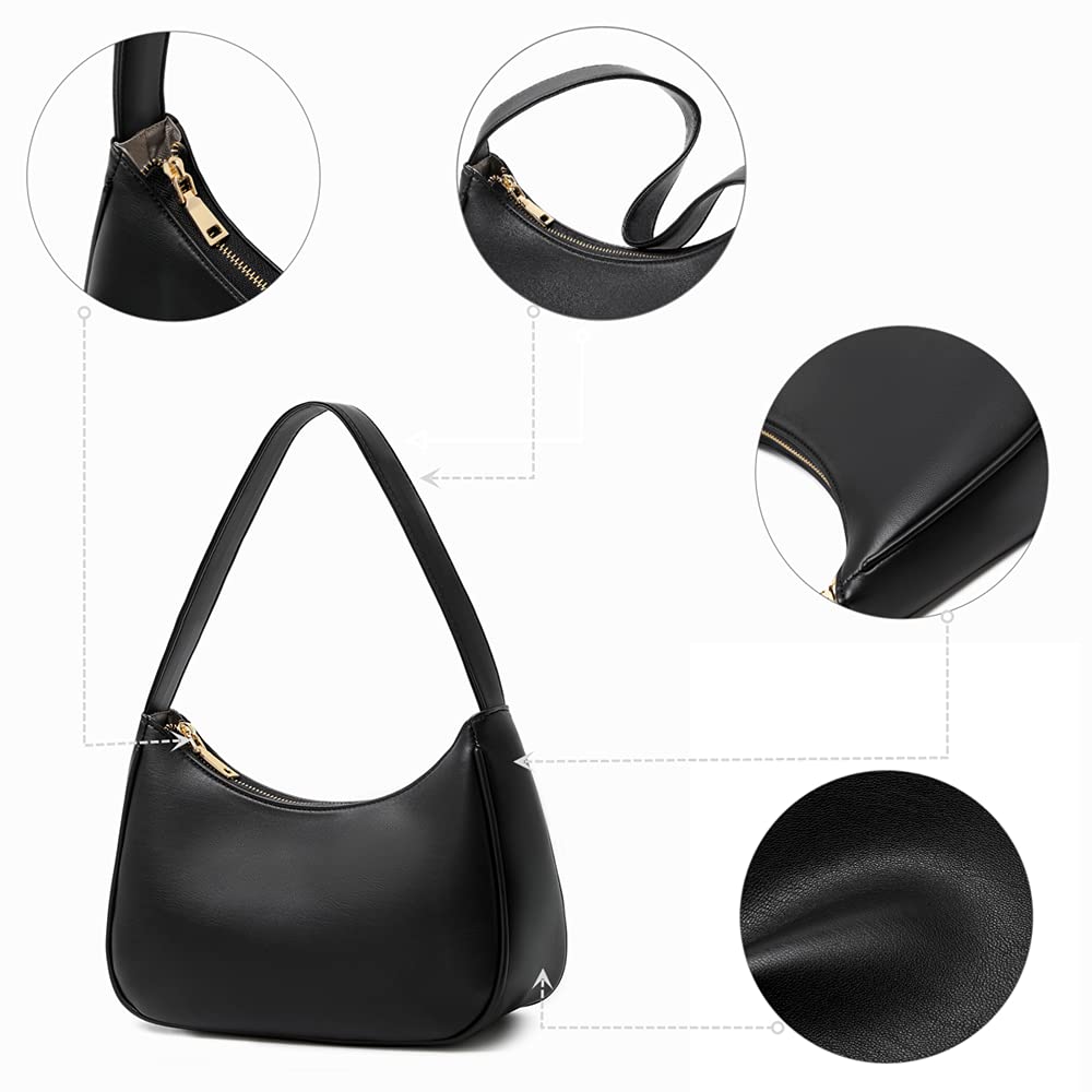 CYHTWSDJ Shoulder Bags for Women, Cute Hobo Tote Handbag Mini Clutch Purse with Zipper Closure