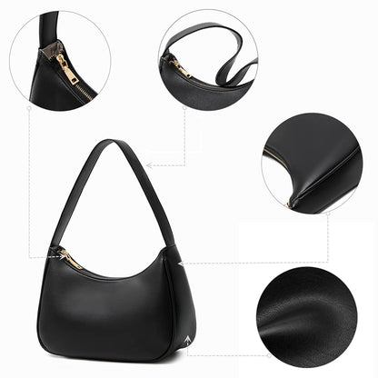 CYHTWSDJ Shoulder Bags for Women, Cute Hobo Tote Handbag Mini Clutch Purse with Zipper Closure