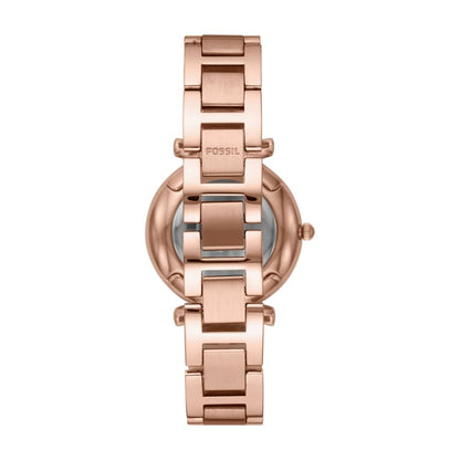 Fossil Women's Watch and Bracelet Set, Carlie Three-Hand Stainless Steel Watch for Women and Bracelet Set