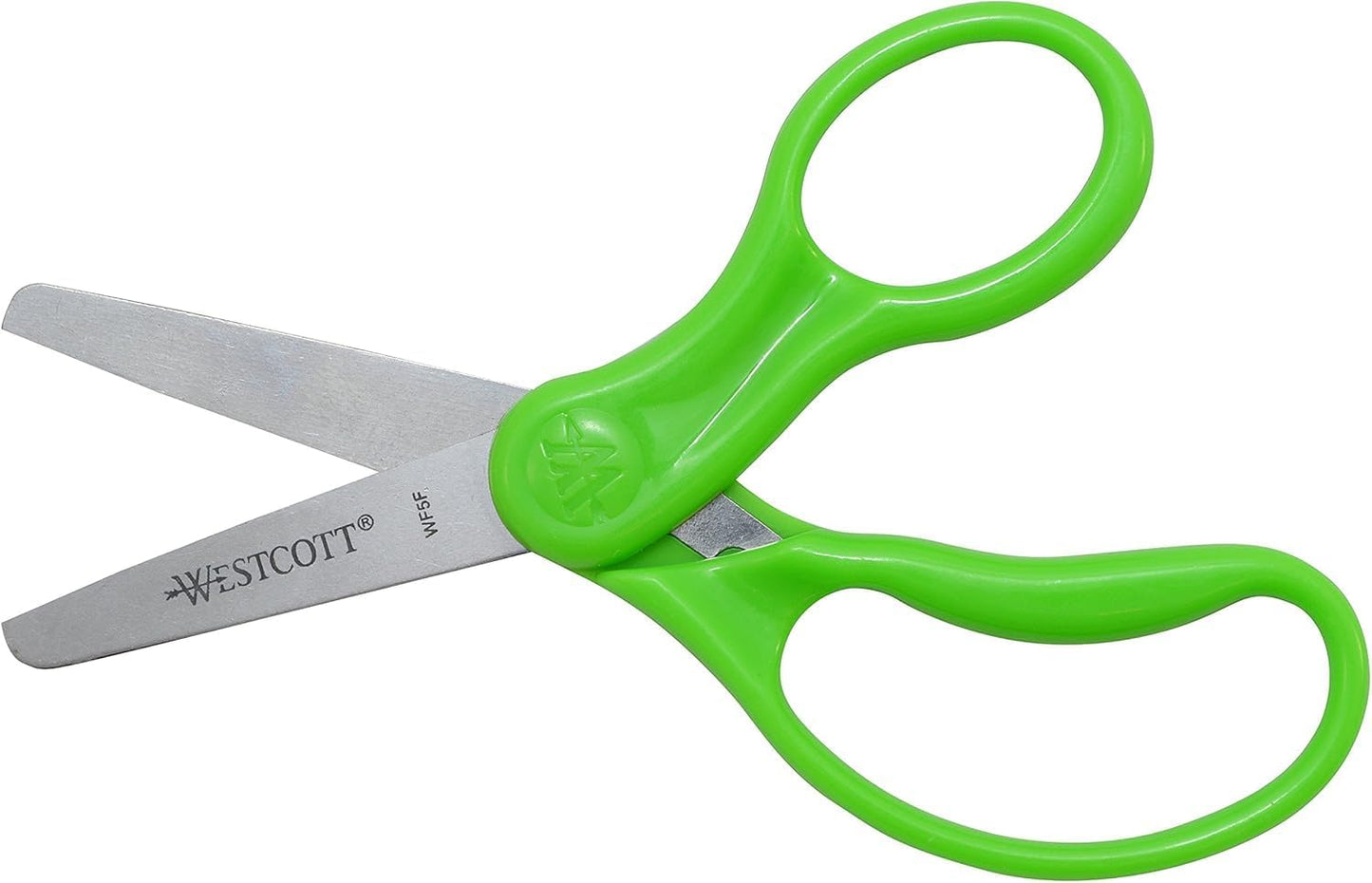 Westcott 16454 Right- and Left-Handed Scissors, Kids' Scissors, Back to School, Classroom Supplies, Ages 4-8, 5-Inch Blunt Tip, Assorted, 6 Pack