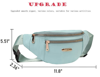 Fanny Packs Waist Pack for Women, Waterproof Waist Bag with Adjustable Strap for Travel Sports Running