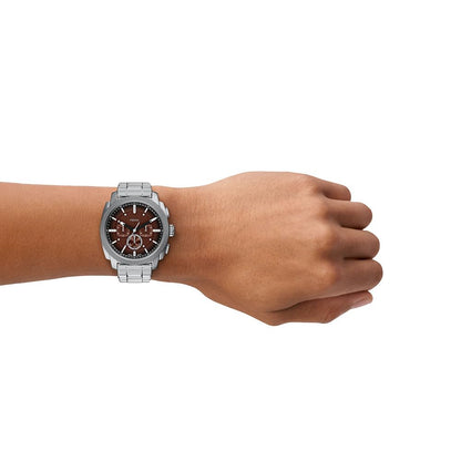 Fossil Men's Watch, Machine Stainless Steel Chronograph Watch for Men