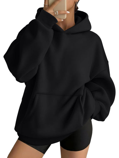 AUTOMET Womens Oversized Hoodies Trendy Pullover Sweatshirts | Comfrt Wear, Oversized Fit Soft Fleece Pullover, Perfect For Trendy Streetwear, College Outfits, And Daily Home Wear
