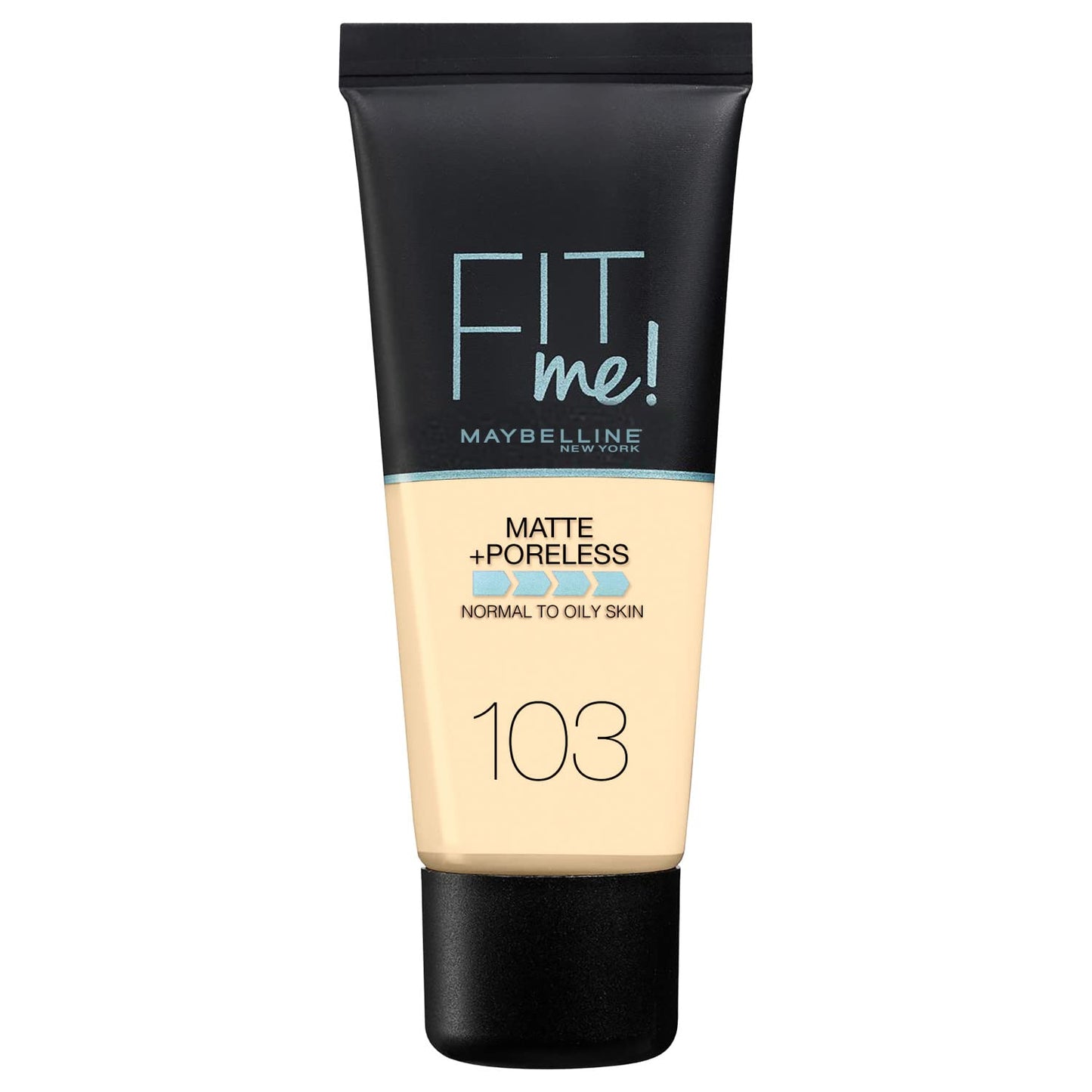 Maybelline Fit Me Matte + Poreless Liquid Oil-Free Foundation Makeup, Mocha, 1 Count (Packaging May Vary)