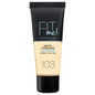 Maybelline Fit Me Matte + Poreless Liquid Oil-Free Foundation Makeup, Mocha, 1 Count (Packaging May Vary)