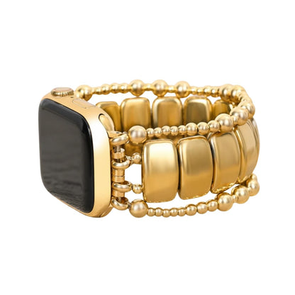 Cape Diablo Handmade Gemstone Watch Band for Women Compatible with Apple Watch 38mm 40mm 41mm 42mm 44mm 45mm, Boho Stretchable Strap Fits for iWatch Series 11/10/9/8/7/6/5/4/3/2/1 SE 3/2/1