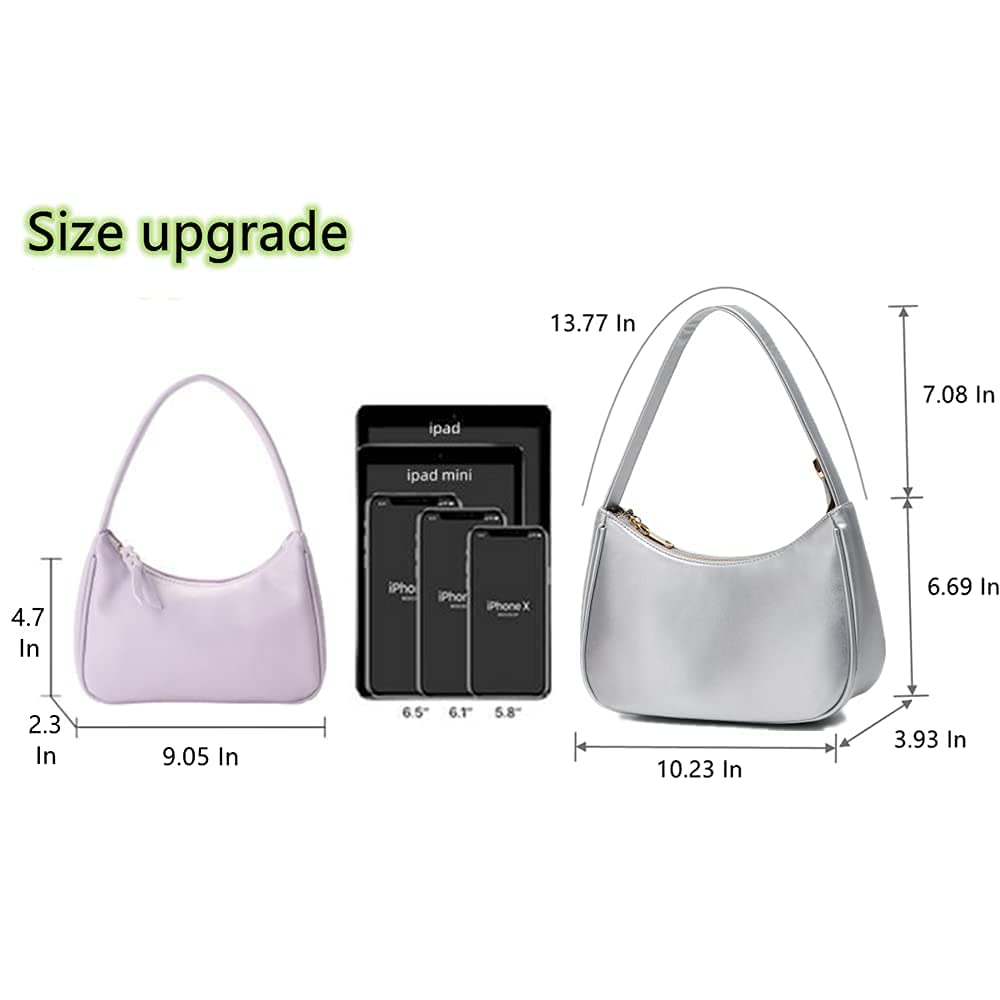CYHTWSDJ Shoulder Bags for Women, Cute Hobo Tote Handbag Mini Clutch Purse with Zipper Closure
