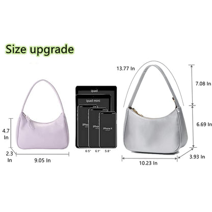 CYHTWSDJ Shoulder Bags for Women, Cute Hobo Tote Handbag Mini Clutch Purse with Zipper Closure