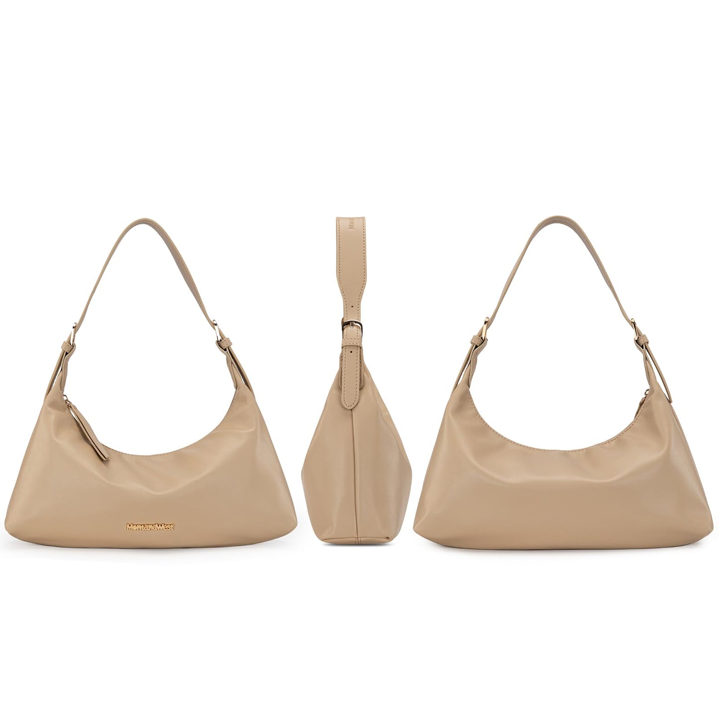 Montana West MEDIUM Shoulder Purses for Women Crescent Hobo Bags Trendy Purses