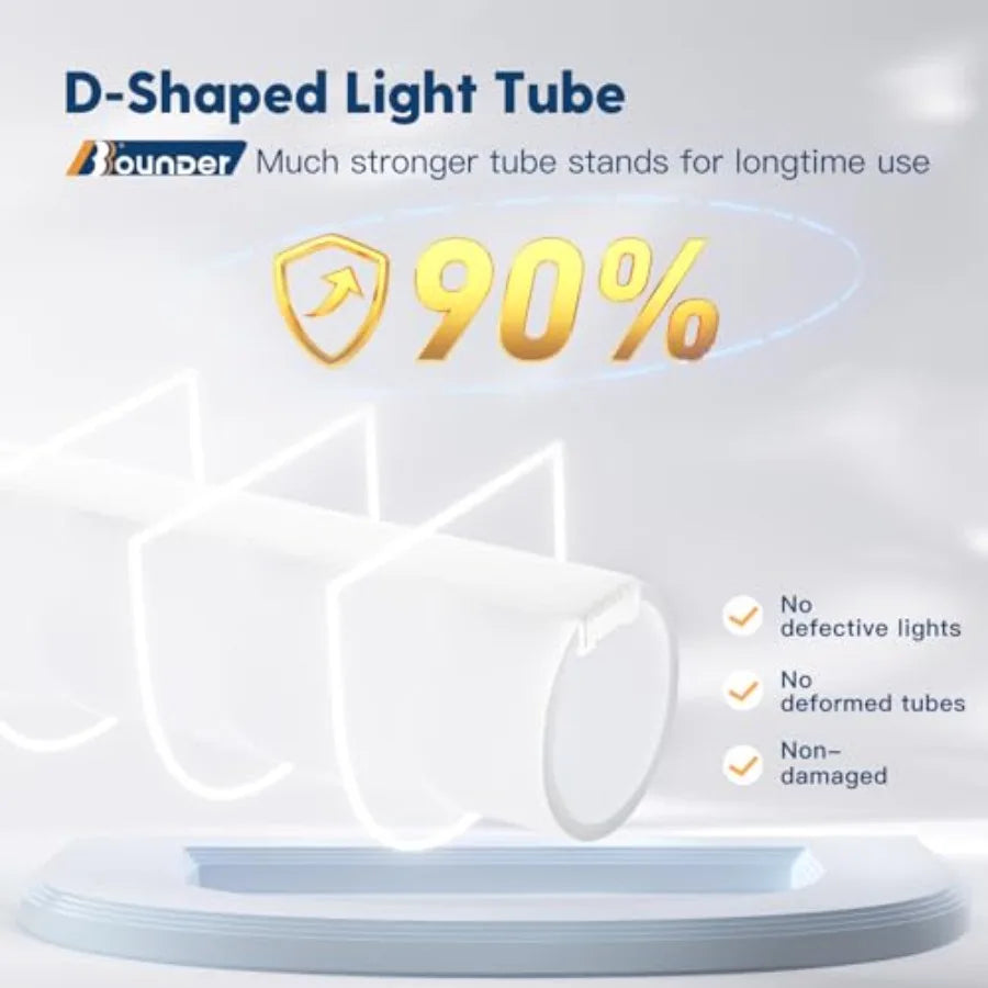 4 Pack Linkable LED Utility Shop Light, 4400 LM, Super Bright 6500K Cool Daylight, 4 Feet, 48 Inch Integrated Fixture for Garag