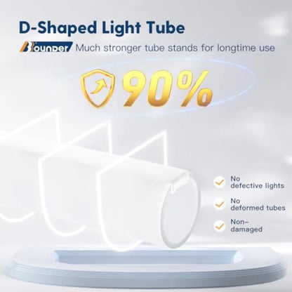 4 Pack Linkable LED Utility Shop Light, 4400 LM, Super Bright 6500K Cool Daylight, 4 Feet, 48 Inch Integrated Fixture for Garag