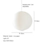 Modern Minimalist White Rice Paper Ball LED Chandelier Restaurant Tea Room Living Room Bedroom Pendant Lamp Home Decor Lighting