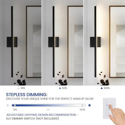 LED Vanity Light for Bathroom, 5CCT Dimmable Bathroom Light Fixture Over Mirror, Modern Vanity Lightg Bar, Bath Wall Light for