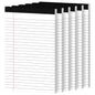 12 Pack Notepads 5x8, Small Legal Pads Narrow College Ruled, 30 Sheets/Pack, Perforated Notebook - White Note Pads for School, Memo, Note Taking, Teacher & Office Supplies, Writing Pads of Paper
