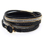 Fesciory Leather Wrap Bracelets for Women, Boho Western Layered Jewelry | Layered leather cuff bracelets, Easy on and off, Boho western style, Daily wear, Gift for women