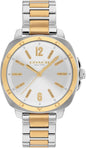 Coach Kitt Women's 3H Quartz Watch – 34 mm Stainless Steel Case – Link Bracelet – Stylish Fashion Accessory, Gift for Her