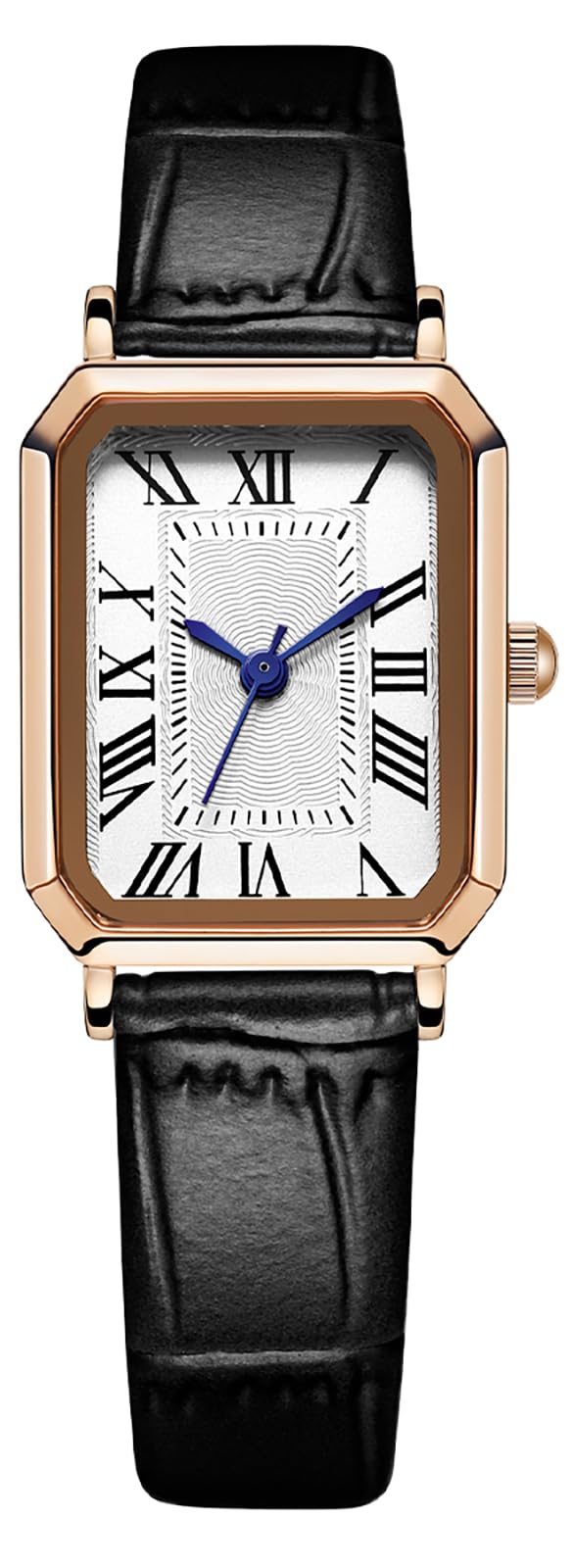 BESTKANG Leather Strap Watches for Women Elegant Dainty Ladies Watch Vintage Rectangle Women Quartz Wrist Watch