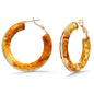Chunky Gold Resin Hoop Earrings Leverback Statement Huggie Hoops Dangle Drop Dressy Earring Prom Festival Vacation Jewelry for Women