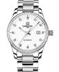 LOREO Women's Automatic Watch Diamond-Accented Dress Watch for Women Self-Winding Mechanical Watch with Sapphire Crystal Stainless Steel Two-Tone Bracelet 33MM Elegant Wrist Watch