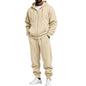 Jogger Sweatpants Matching Outfit For Men 2 Piece Sweat Suits Full Zip Up Hooded Tracksuit Soft Fleece Set