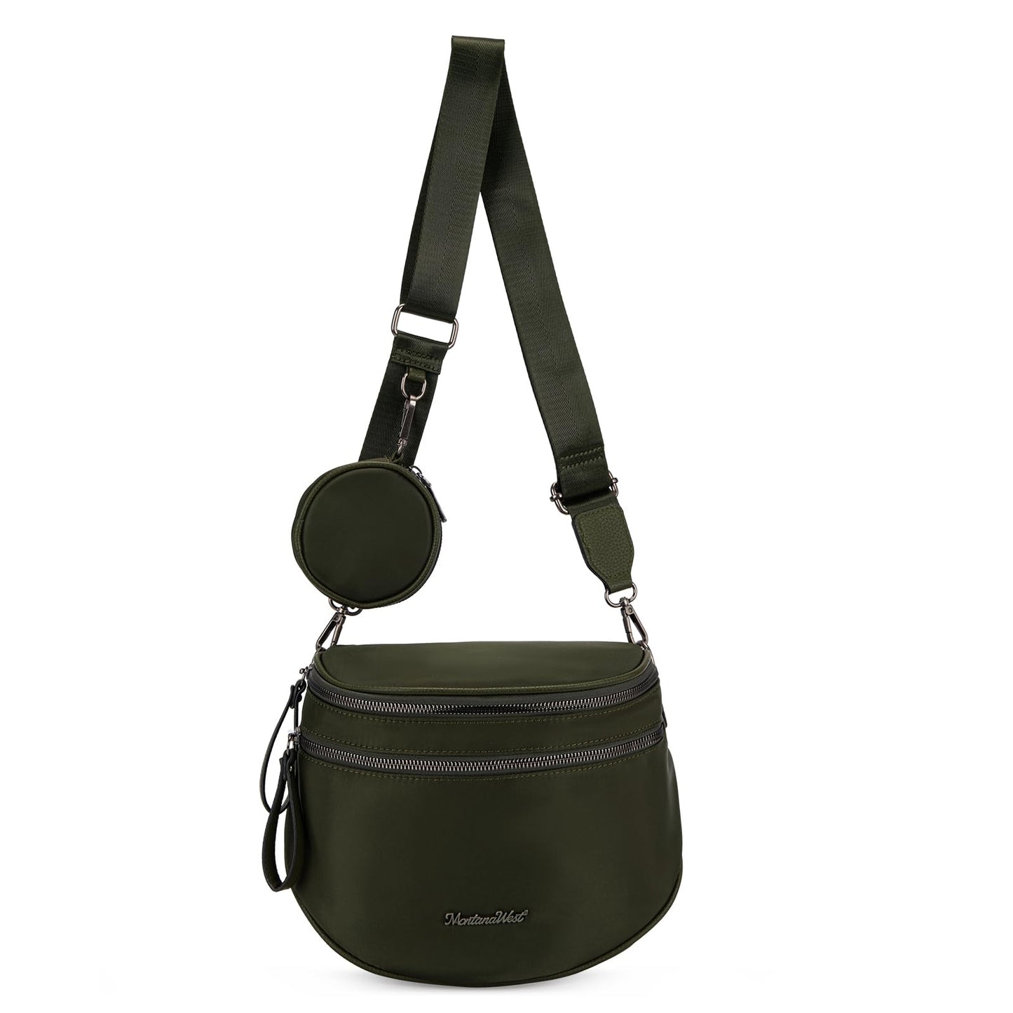 Montana West Bum Bag Nylon Crossbody Bags Mom Purse with with Coin Purse
