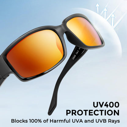 KastKing Skidaway Polarized Sport Sunglasses for Men and Women,Ideal for Driving Fishing Cycling and Running,UV Protection