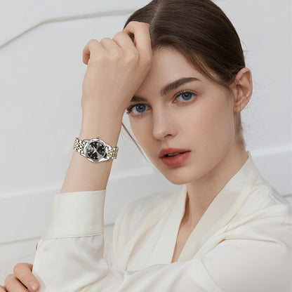 OLEVS Watches Women with Date Silver Stainless Steel Luxury Ladies Watches with Small Writs Diamond Watches for Women Waterproof Elegant Dress Quartz Analog Women's Wrist Watches Reloj de Mujer