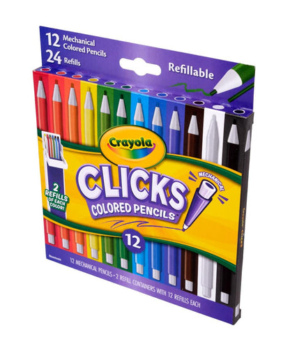 Crayola Clicks Retractable Tip Markers (10ct), Washable Cone Tip Art Marker Set, Cute Aesthetic School Supplies, Classroom Must Haves, Ages 3+
