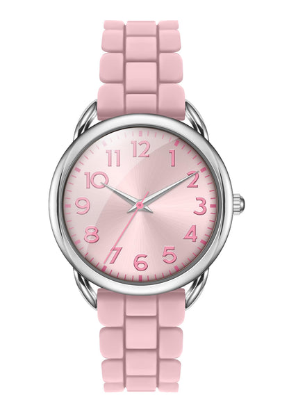Bisley 35MM Watches for Women Big Face Easy Reader Silicone Strap Water Proof