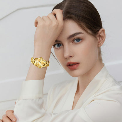 OLEVS Watches Women with Date Silver Stainless Steel Luxury Ladies Watches with Small Writs Diamond Watches for Women Waterproof Elegant Dress Quartz Analog Women's Wrist Watches Reloj de Mujer