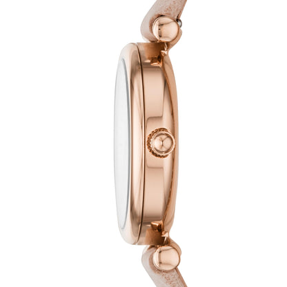 Fossil Women's Watch and Bracelet Set, Carlie Three-Hand Stainless Steel Watch for Women and Bracelet Set