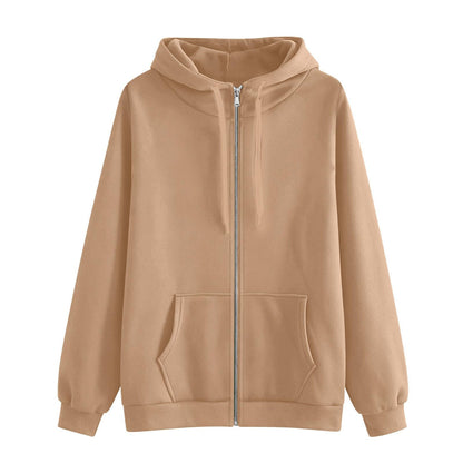 2026 Zip Up Hoodies for Women Fall Winter Casual Sweatshirts Zipper Oversized Lightweight Cute Jackets with Pockets