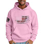 Ymosrh Mens Patriotic Hoodies USA Flag Print Hooded Sweatshirt Pullover Casual Fashion Hoodie, M-6XL