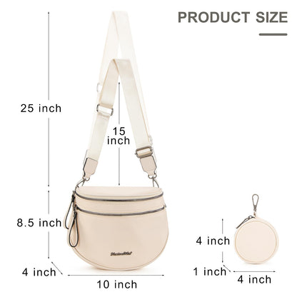 Montana West Bum Bag Nylon Crossbody Bags Mom Purse with with Coin Purse