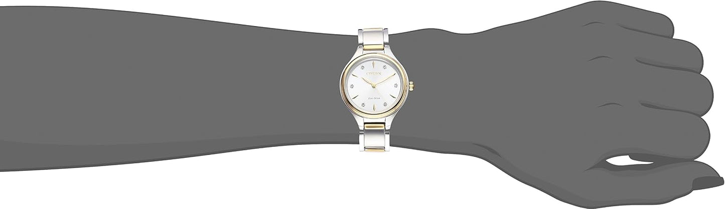 Citizen Eco-Drive Corso Womens Watch, Stainless Steel, Diamond