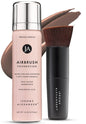 Jerome Alexander MagicMinerals AirBrush Foundation – 2 Piece Set with Airbrush Foundation and Kabuki Brush - Spray Makeup with Anti-aging Ingredients for Smooth Radiant Skin - Light Medium