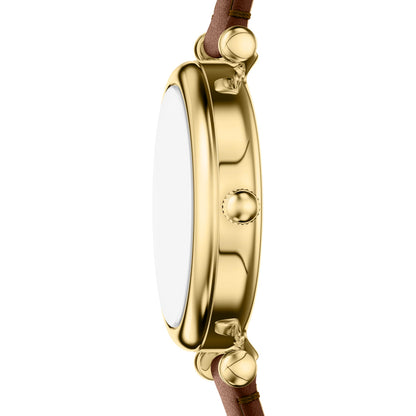 Fossil Women's Watch and Bracelet Set, Carlie Three-Hand Stainless Steel Watch for Women and Bracelet Set