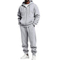 Jogger Sweatpants Matching Outfit For Men 2 Piece Sweat Suits Full Zip Up Hooded Tracksuit Soft Fleece Set
