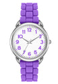 Bisley 35MM Watches for Women Big Face Easy Reader Silicone Strap Water Proof
