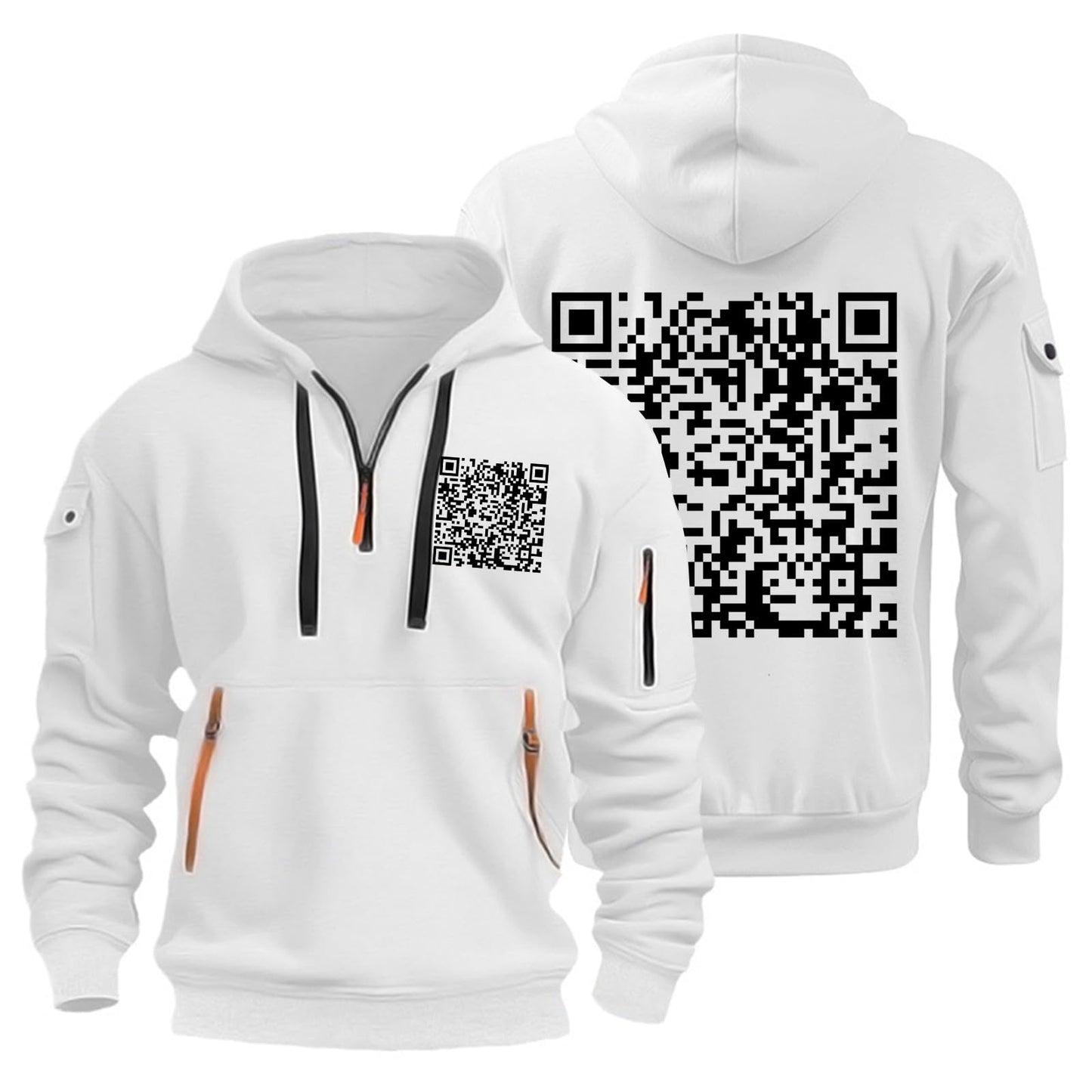 RTTUIOP Hoodies for Men Quarter Zip Pullover Tactical Sweatshirt Vintage Long Sleeve Casual Fashion Hoodie With Pockets