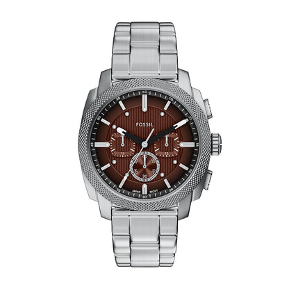 Fossil Men's Watch, Machine Stainless Steel Chronograph Watch for Men