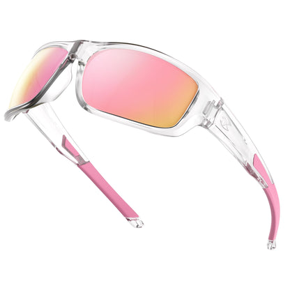 suoso Sports Polarized Sunglasses for Men: Women UV400 Protection Wrap Around Sun Glasses for Golf Fishing Running Driving