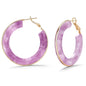 Chunky Gold Resin Hoop Earrings Leverback Statement Huggie Hoops Dangle Drop Dressy Earring Prom Festival Vacation Jewelry for Women