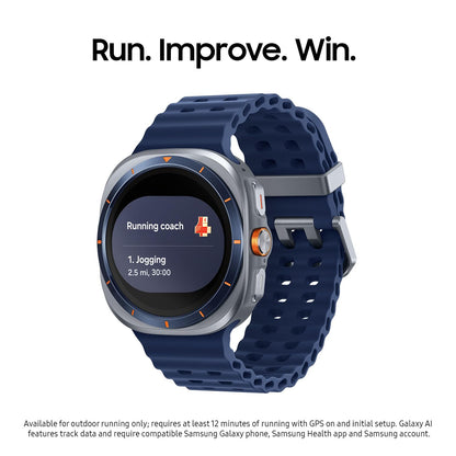 Samsung Galaxy Watch Ultra (2025), Titanium Gray, 47mm, LTE Smartwatch | Titanium Casing, Advanced Sleep Coaching, Running Coach, Energy Score, Heart Rate Tracking, GPS, [US Version, 2 Yr Warranty]
