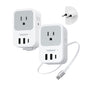 TESSAN 2 Pack European Travel Plug Adapter, Europe Power Converter